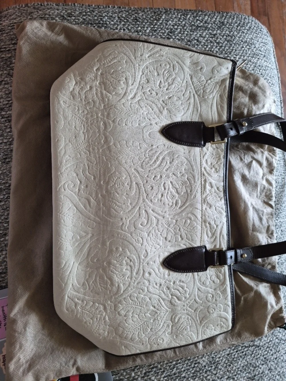 Brahmin features textured white